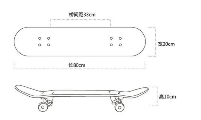 Grafik Baskılı Tam Skateboard Açık Hava Sporları Skateboard Yüksek Performanslı 3