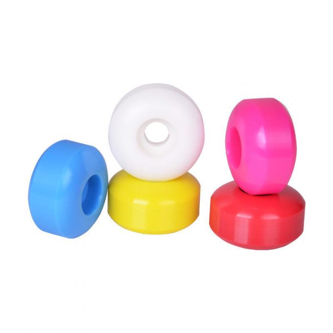 Profesyonel Renkli 100A PU Skateboard Tekerlekleri Boş 52mm Skateboard Tekerlekleri 0