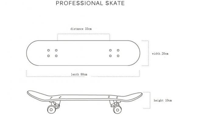2024 Yeni Tarzı Blank 7 katman Maple Konkav Çift Tekme Standart Skateboard 0