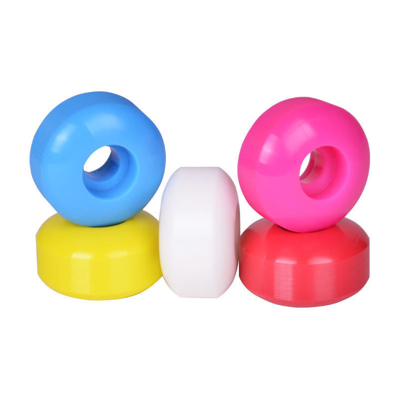 Profesyonel Renkli 100A PU Skateboard Tekerlekleri Boş 52mm Skateboard Tekerlekleri