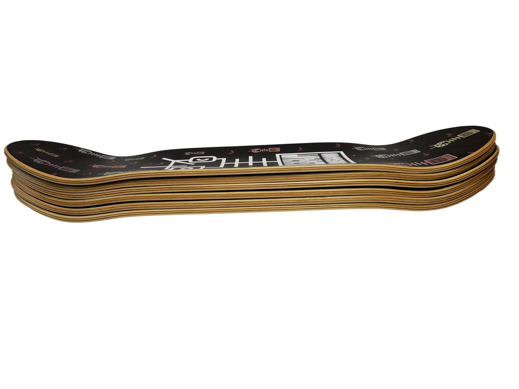 2024 Sıcak Satış Tarzı 7 Ply Maple Custom Concave Double Kick Profesyonel Uzun Tahta Skateboard