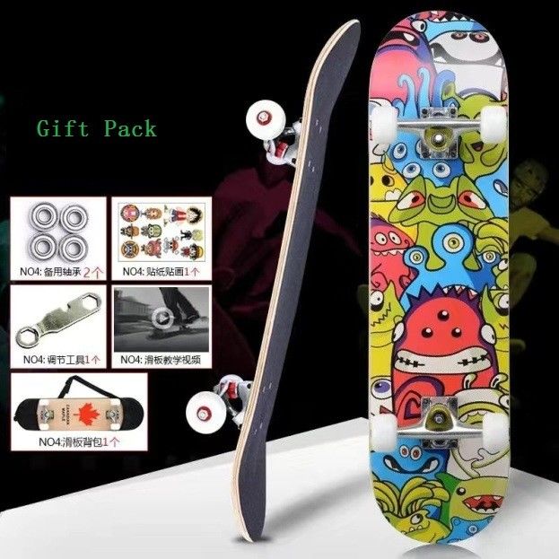 Dışarıda Ekstrem Sporlar İçin Yüksek Kaliteli Özel Tam Skateboardlar Giyim Direnci